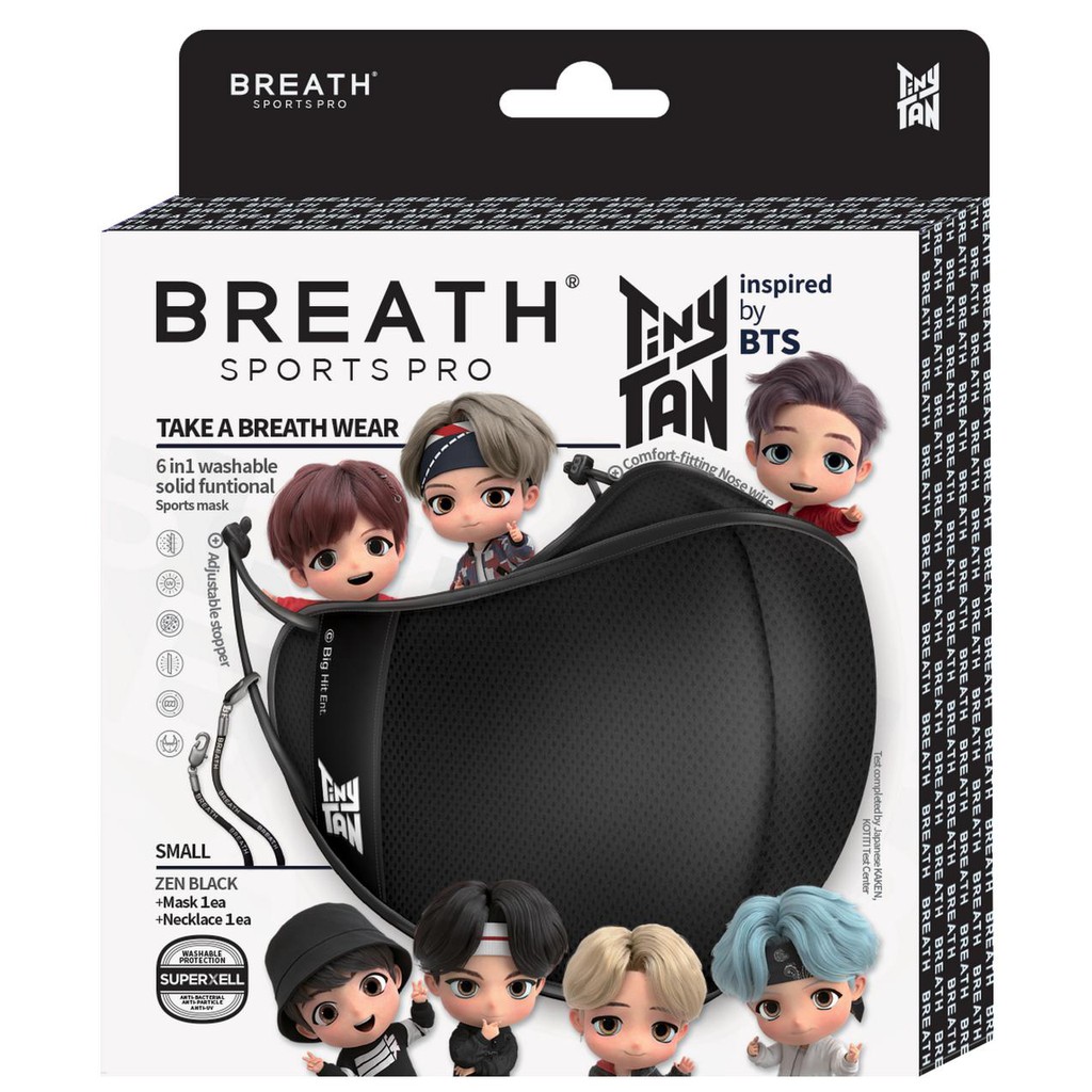 Masker BTS BREATH TinyTAN SPORTS PRO