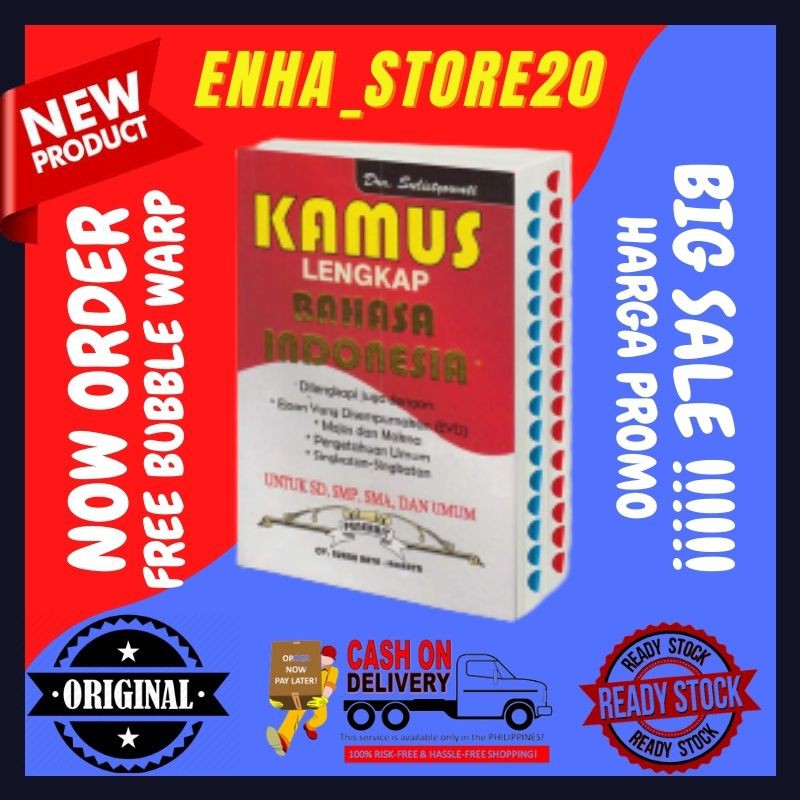 

Buku Kamus Lengkap Bahasa Indonesia Kecil CD Index Ejaan yang di Sempurnakan EYD Terbaru Murah Ori