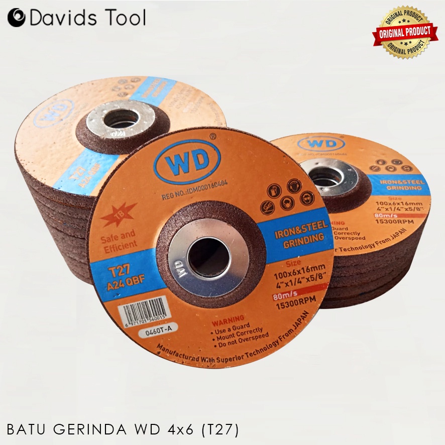Mata Gerinda Poles Batu Grinda Logam Besi Metal Grinding Wheel Wd 4x6