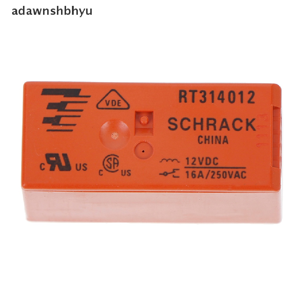 Adawnshbhyu 2Pcs RT original314012 8pin 12V RT314012 Relay schrack 16A 250VAC Baru