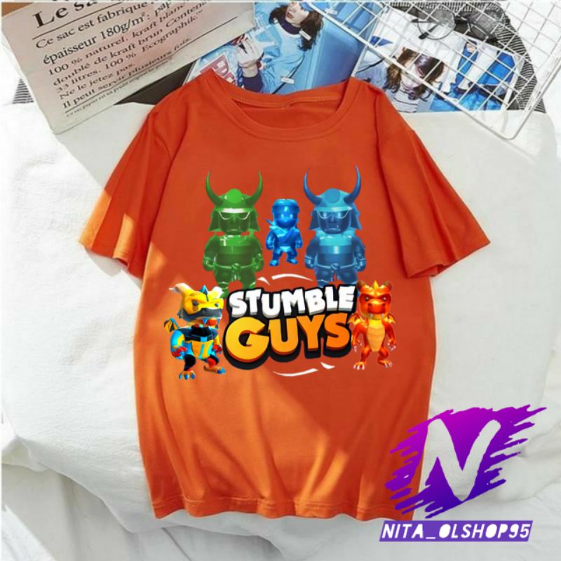 stumble guys kaos anak stumble guys skin langka spesial baju anak stumble guys