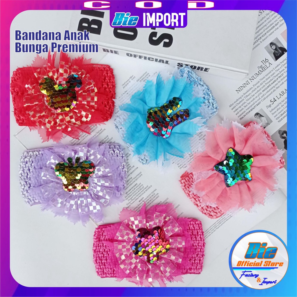 Bandana Anak Bayi Premium Karakter Impor Best Seller