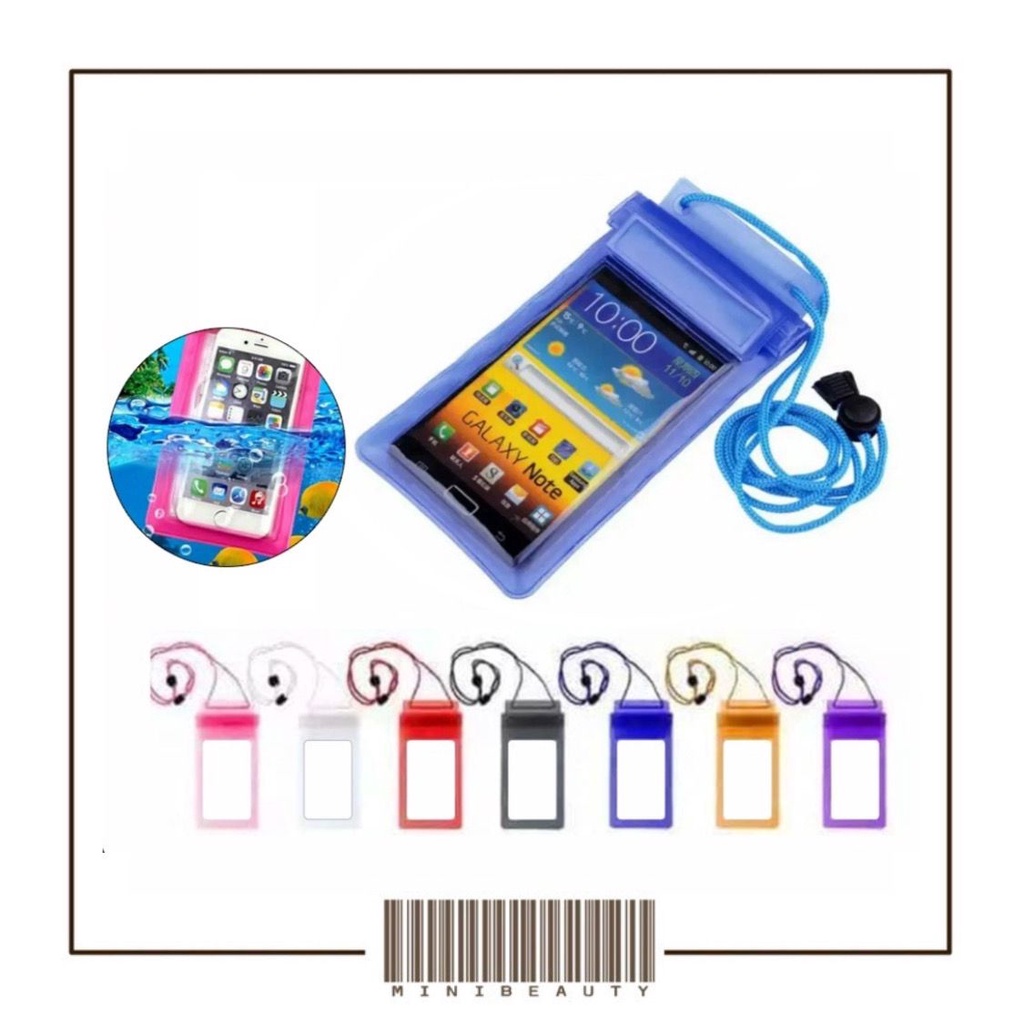 waterproof case 6,3inch sarung hp anti air pouch bag universal handphone foto dalam cover tahan