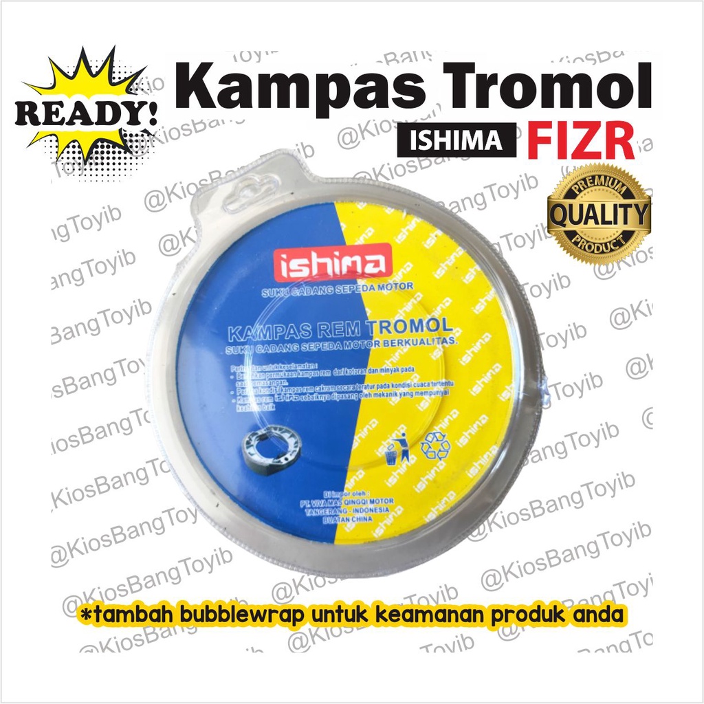 Kampas Rem Tromol Belakang Brake Shoe Yamaha FIZR F1ZR FIZ R (ISHIMA)