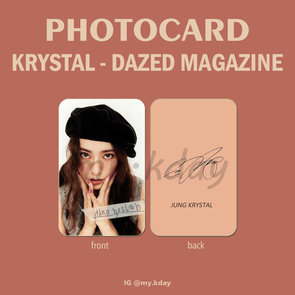 PCA-0155, Unofficial Photocard Jung Krystal Da zed 2 sisi