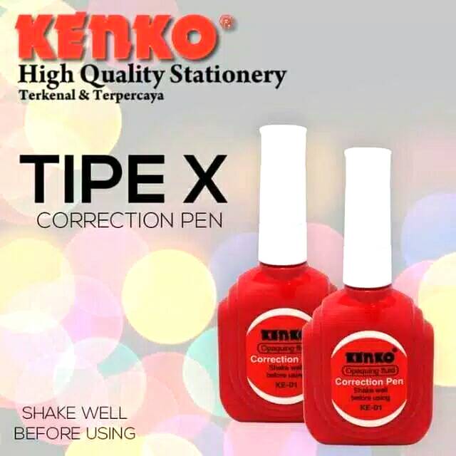 

TIPEX CAIR KENKO / CORECTION FLUID / TIPE X KENKO / PENGHAPUS PEN TIP EX