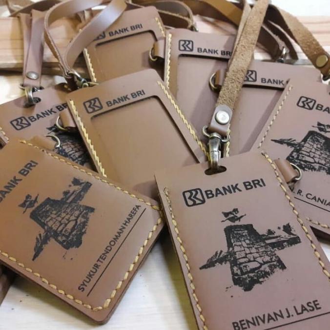 

[[COD]] ID CARD HOLDER KULIT ASLI 2 SLOT / NAME TAG / CUSTOM GRAFIR / BADGE SALE Kode 360