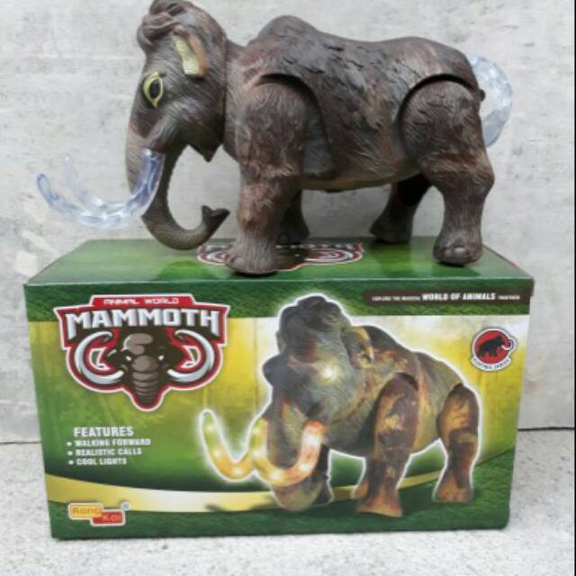 Mainan hewan gajah mammoth mainan edukasi