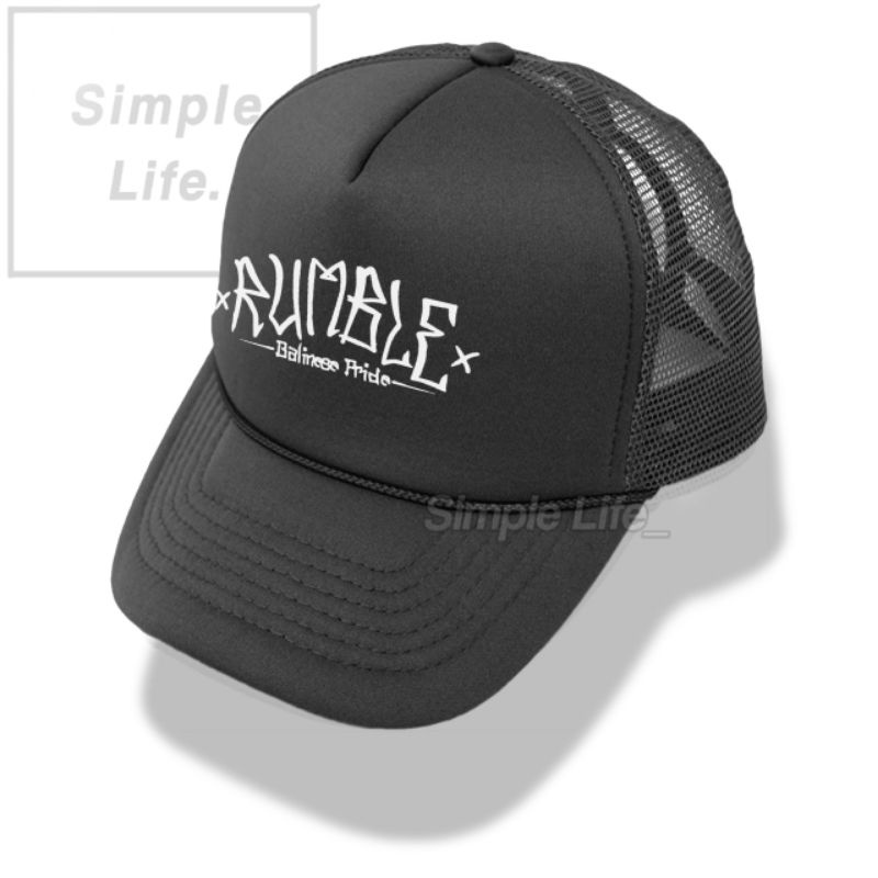 Topi Rumble Balinese Pride Trucker | Topi Jaring | Mesh Cap | Rumble Balinese Pride