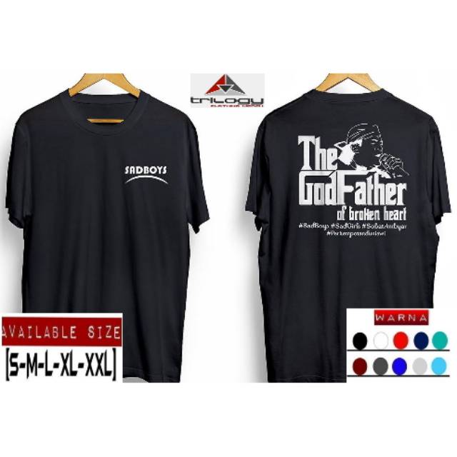 KAOS DIDI KEMPOT SAD BOYS THE GODFATHER OF BROKEN HEART PERKEMPOTAN DUNIAWI - HITAM