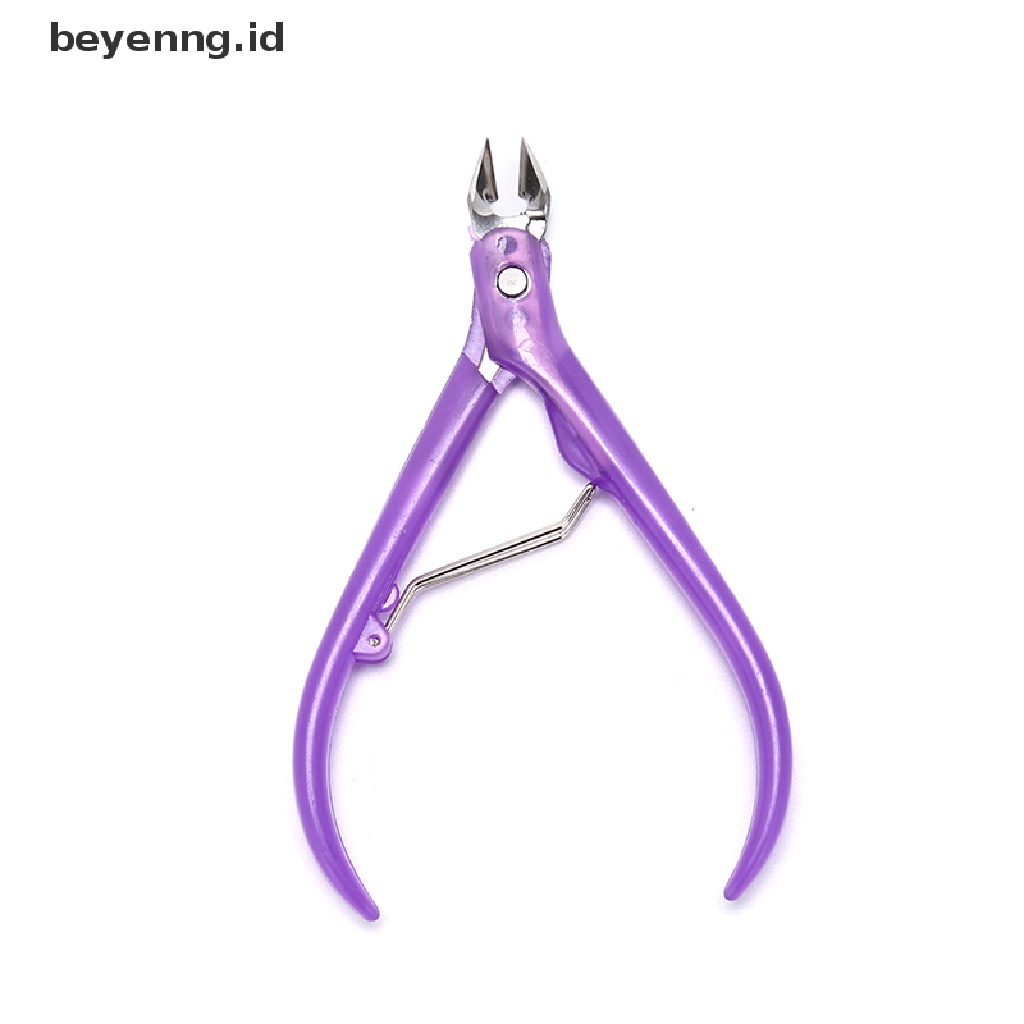 1pc Gunting Kuku Kutikula Bahan stainless steel Dengan Gagang Plastik Untuk manicure