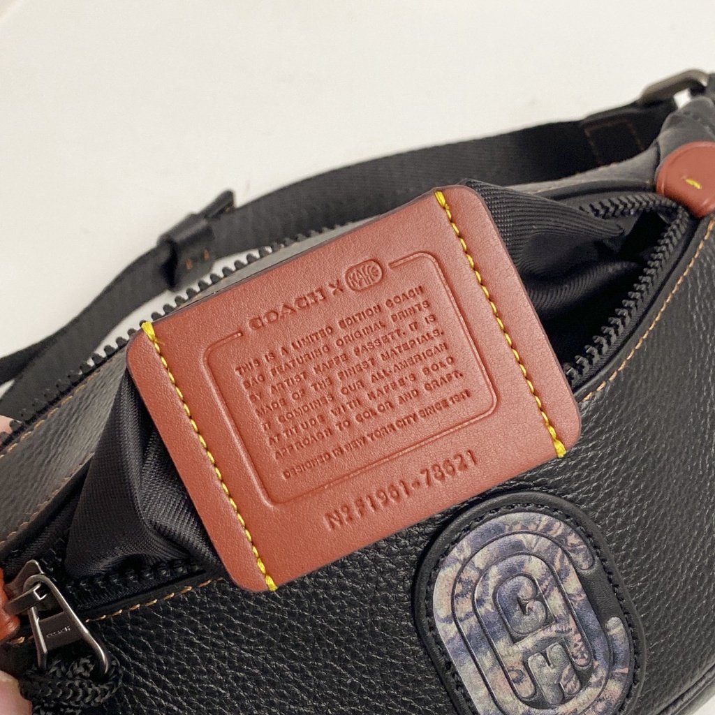 [Instant/Same Day] 78621 coach men's pockets Inclined shoulder bag Chest package   yaobao