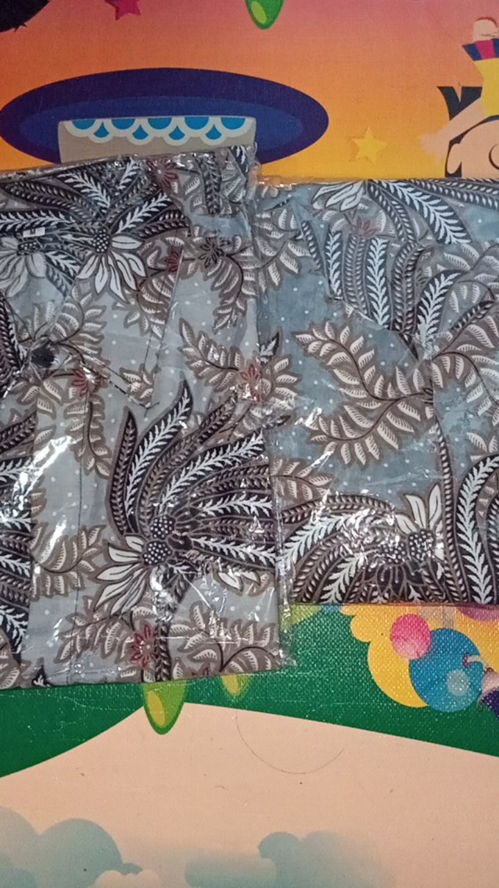 Tey-17 Batik Wanita Asj Sa Hrb026 Kenongo Kemeja Tosca Pendek
