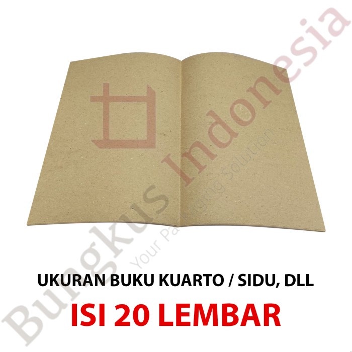 

Sampul Buku Coklat - Kwarto POLOS - polos