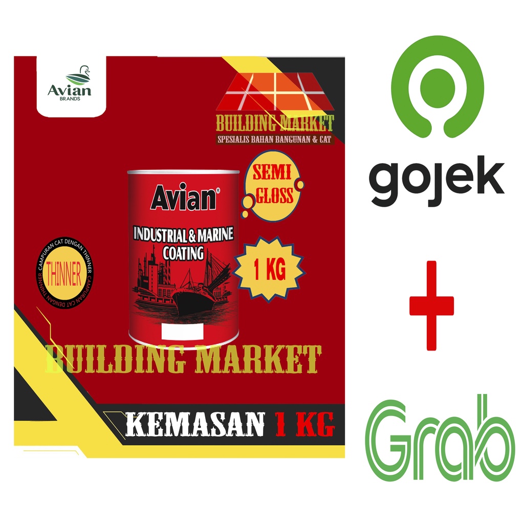 CAT KAPAL MARINE COATING CAT JALAN ROADLINE AVIAN INDUSTRIAL COATING 1 KG