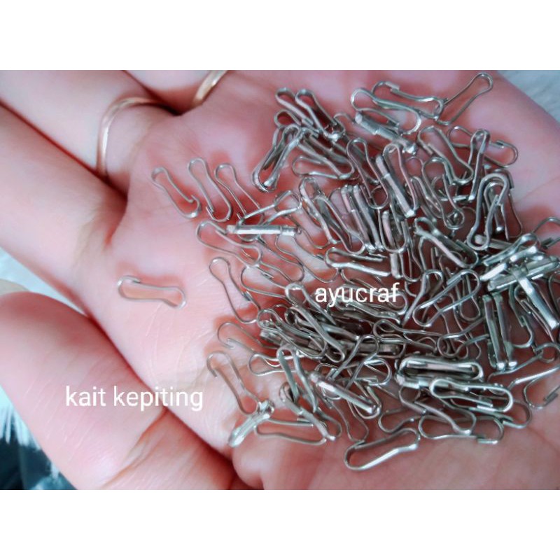 kait kepiting silver dan gold 11mm,1,3cm dan 2,5cm,1,7cm(50 &amp;100pcs)/pack