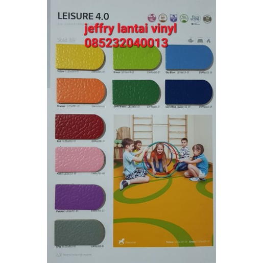 Lantai vinyl Leisure 4mm LG hausys sport surabaya vinyl lantai olah raga