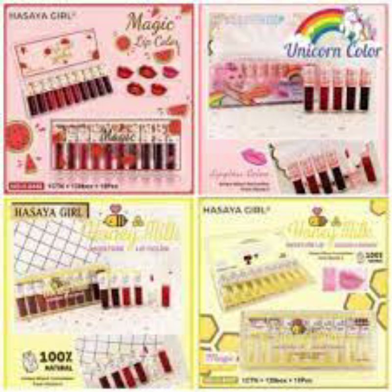 [10 PCS] HASAYA GIRL LIP OIL MAGIC HOUR [1 SET]