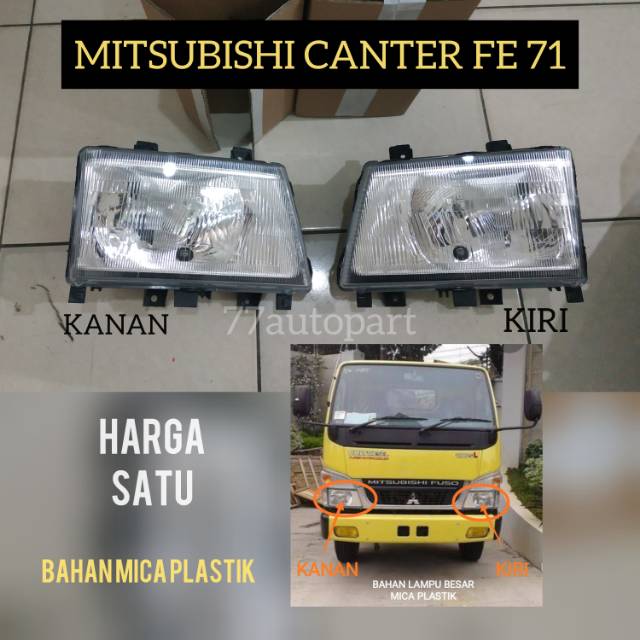 Headlamp lampu besar colt diesel canter turbo ps110 125 136