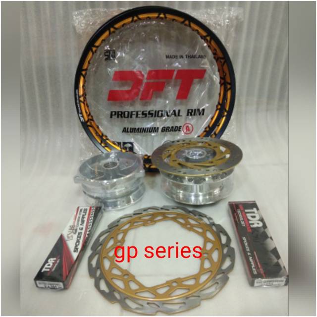 Sepaket velg jari2 dft thailand motor ninja rr new dan ninja r 150 pnp