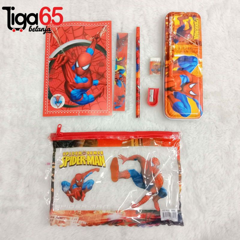 365 Buku &amp; Alat Tulis / STATIONARY SET #40274 Alat Tulis Gambar Karakter Fancy  Pouch Mika