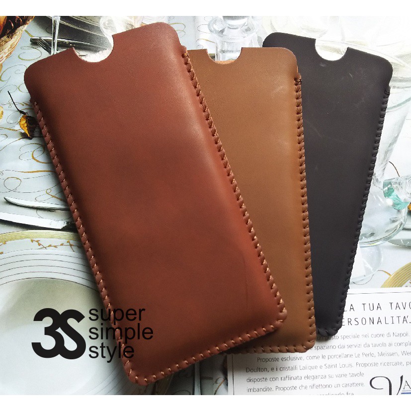 Leather case pouch Vivo V15 Pro sarung Sleeve HP android Custom 2019