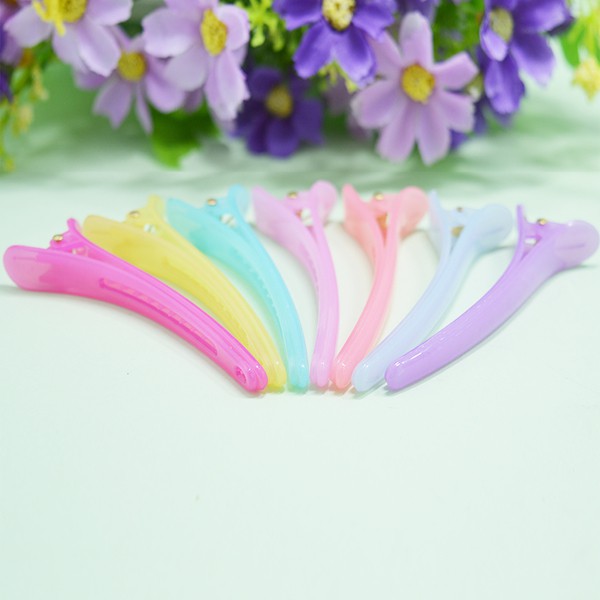 JBK jepit bebek 8 cm plastik jepitan rambut warna-warni colorfull