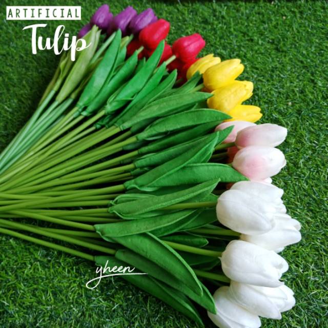 Bunga Tulip Latex / Artificial Tulip (Harga Per Tangkai)