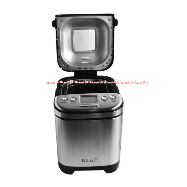 Klaz Bread Maker Alat Mesin Pembuat Roti Display LCD 450w Silver Stainless Steel Klas Breadmaker Breads