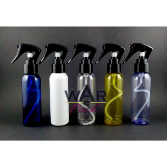 Botol Plastik Br 100ml Triger Hitam