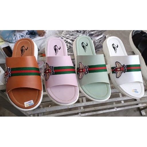 Sandal Karet Slip On Slop Wanita Karakter Lucu Premium SIZE 37 - 41