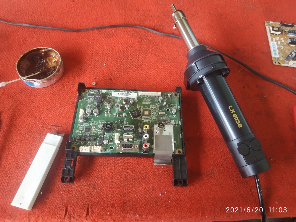 Solder Uap Portable Analog Solder Tangan Lk8032 Blower Portable Solder Pencopot Ic