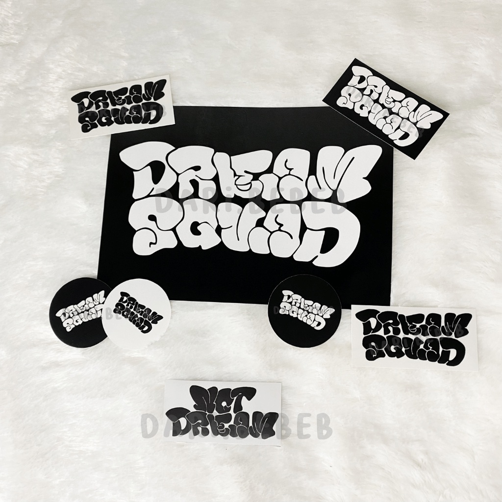 DREAM SQUAD KIT // POSTER &amp; STICKER NCT DREAM FANMADE BY DARI BEBEB