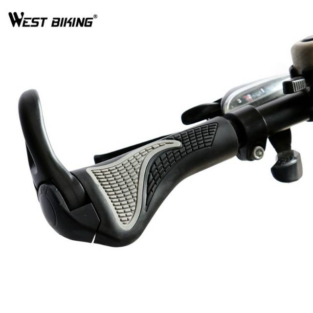 Hand grip hanfat Gagang Sepeda Rubber Ergonomic Grip MTB Handlebar - BT1001 - Black