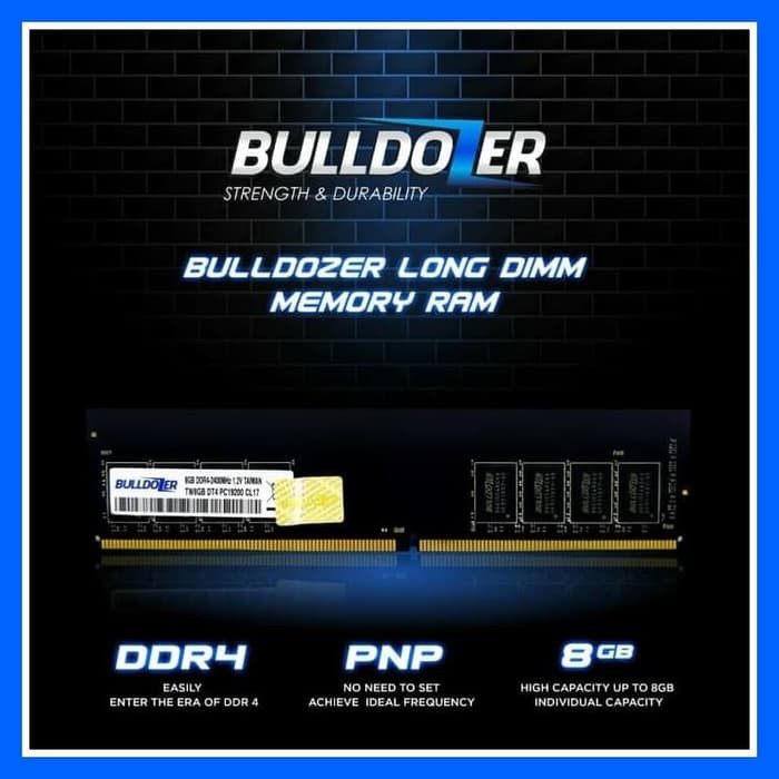 Bulldozer 8GB RAM DDR4 PC-19200 2400Mhz Longdimm ORIGINAL