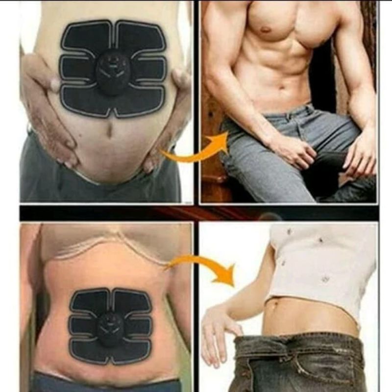 Alat Bantu sixpack Stimulator Terapi EMS Otot Six Pack ABS Fitness Gym Abs EMS TRIPLEDI Muscle Exercise Massage Olahraga Pembakar Lemak Otot Perut Bodyfit Training Gear Alat Olahraga membantu sixpack  untuk pria wanita membentuk perut sixpak