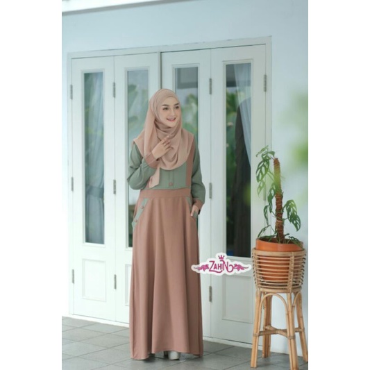 (Ready Stok) [Ori Zahin] Zulfa dress/ Full ity crep premium/ Gamis Premium/ Maxi Dress/ Gamis Satu s