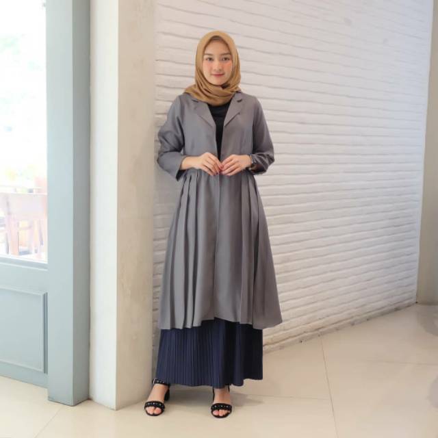 Blazer Jelita  / Muslimah Fashion fashion style / best seller / plisket