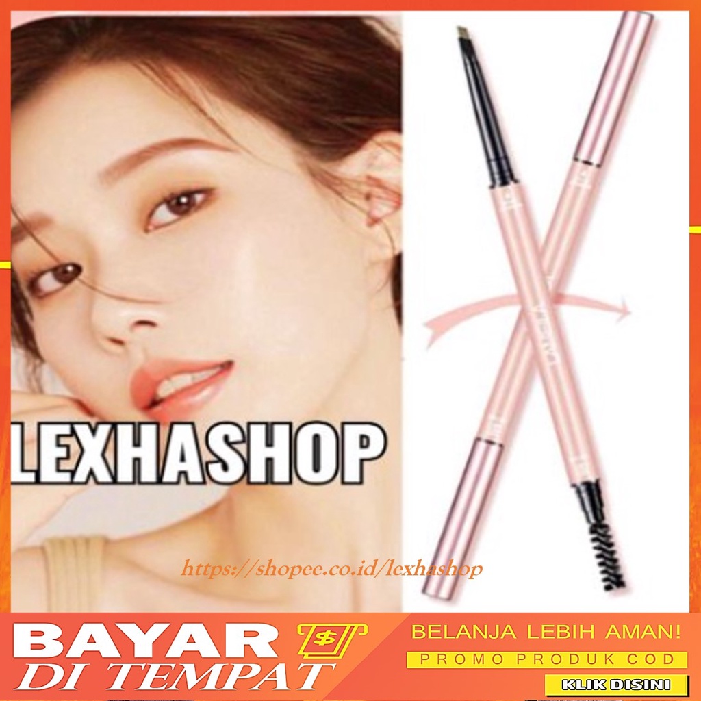 Lameila Pensil Alis Double Heads Eyebrow 6 Warna Waterproof DJ 835