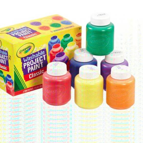 

『11.11』 K^121 CRAYOLA Washable Project Paint Classic 6 colors ★