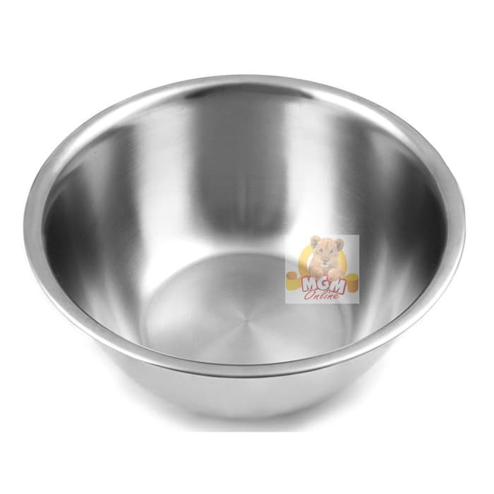 Baskom stainless 22CM TEBAL - Stainless Mixing Bowl 22cm mangkok