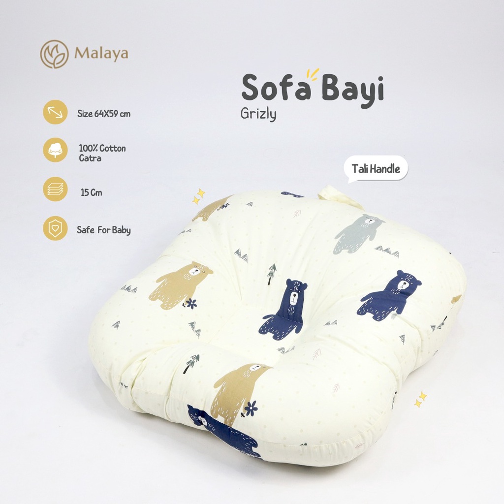 MALAYA BABY - Sofa Bayi Anti Gumoh uk 85x65 cm |Katun Catra