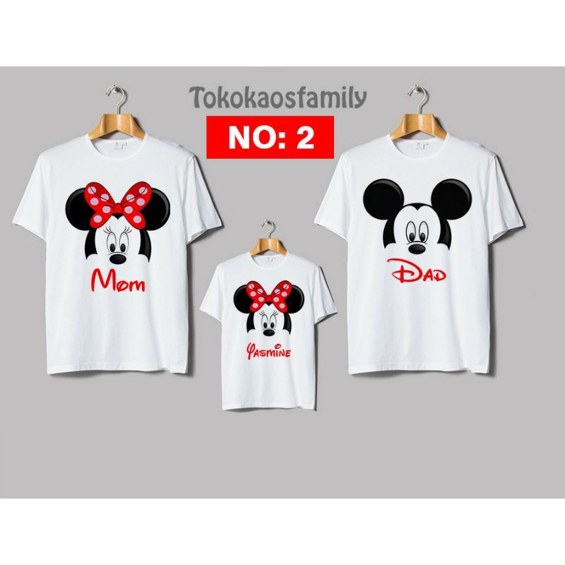 kaos mickey mouse ultah couple family