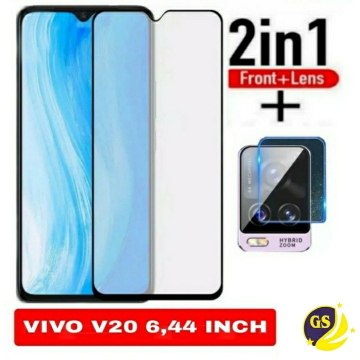 VIVO V20 V20 SE Y12S Y20i Y20S Y20 Y30i Y30 Y50 Y51 Tempered Glass Camera TG Anti Gores Full Cover