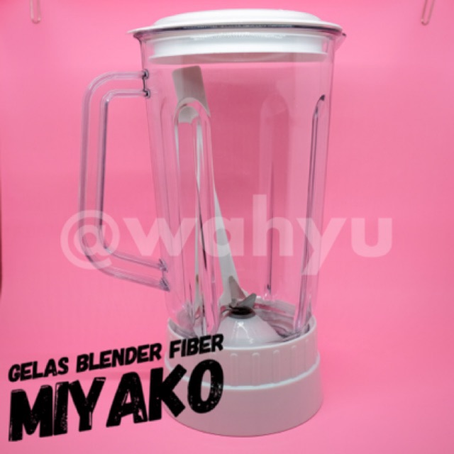 Gelas blender plastik Mill jus 101 ASLI mil / jar fiber komplit  miyako type 101 102 151 152 501