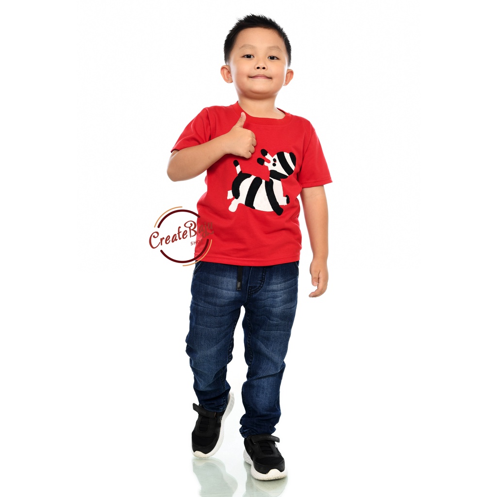 KAOS ANAK LAKI ZEBRA 1-7 TAHUN BAJU ATASAN ANAK LAKI FASHION TERMURAH BAHAN KATUN