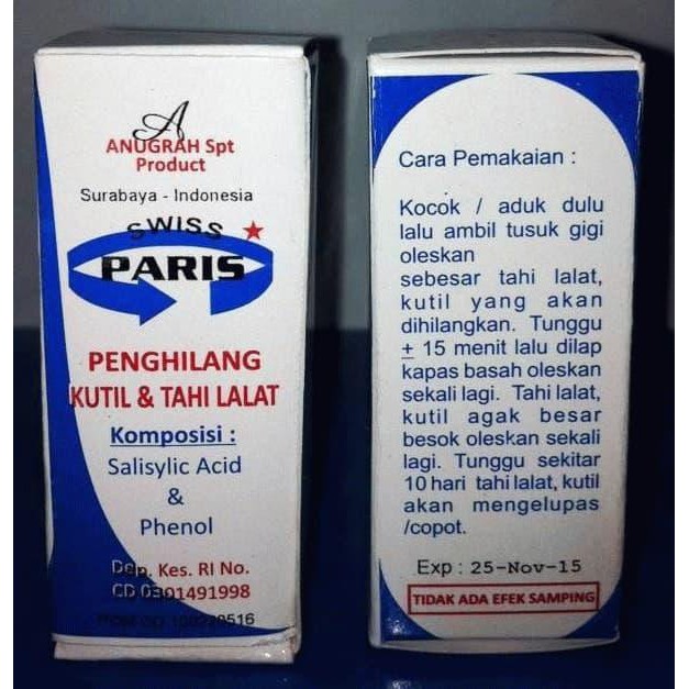 SWISS PARIS PENGHILANG KUTIL DAN TAHI LALAT
