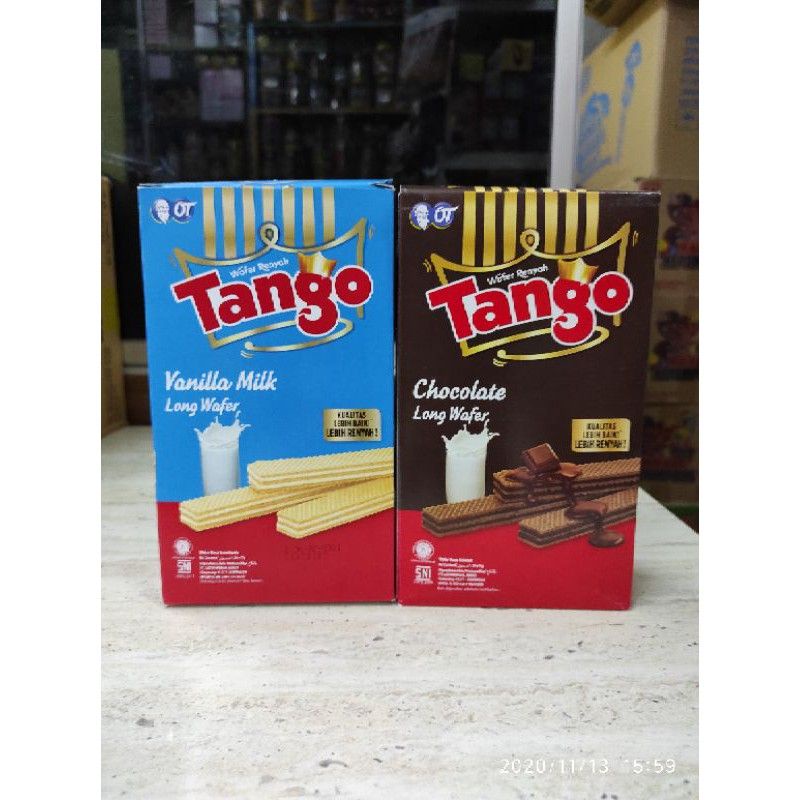 

Tango wafer tango coklat vanila 7gr 1 box isi 20