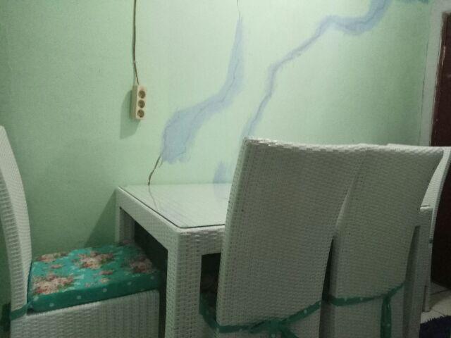 Set Kursi Meja Makan Rotan Sintetis Rainbow Bogor Cibinong