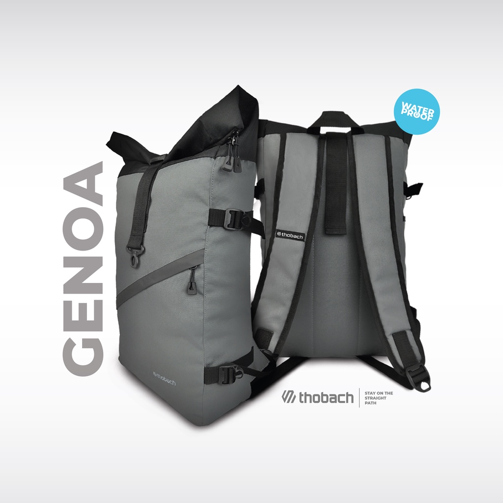 THOBACH - BACKPACK WATERPOOF GENOA RANSEL PREMIUM PRIA WANITA TAS SEKOLAH TAS KULIAH OUTDOOR
